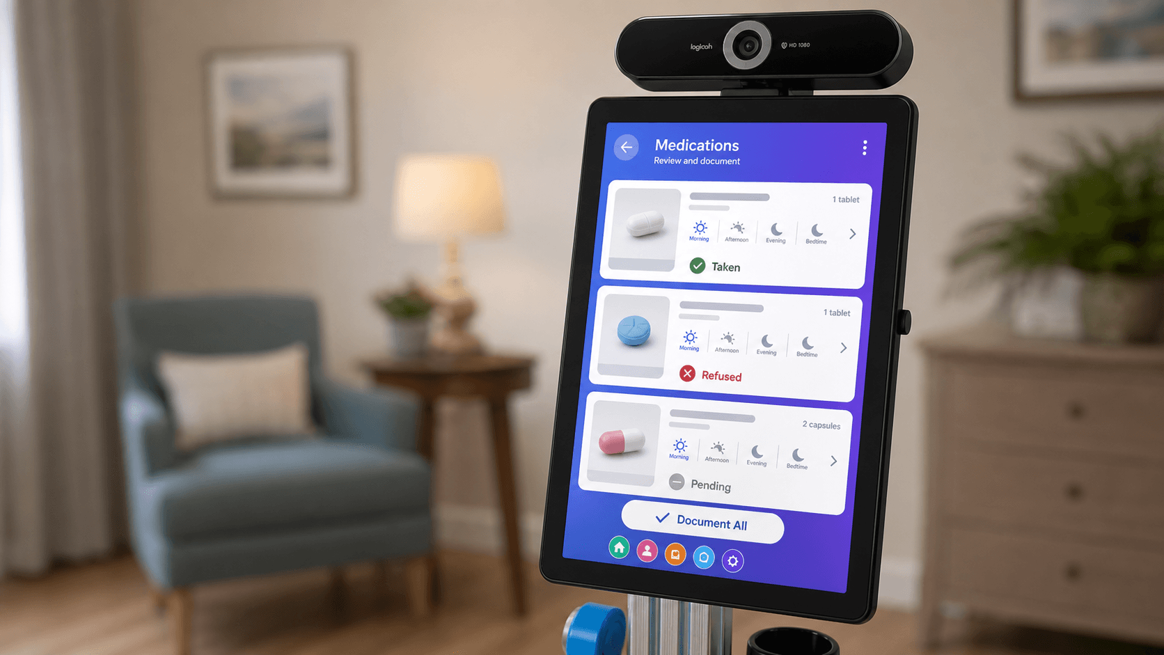 MedSenseJR cart in clinical use